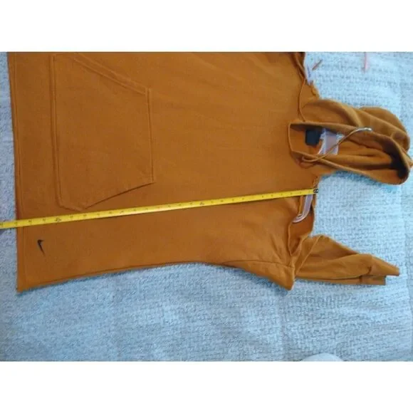 Nike Just Do It Mustard Cold Shoulder Nwot Medium Hoodie - Picture 12 of 15